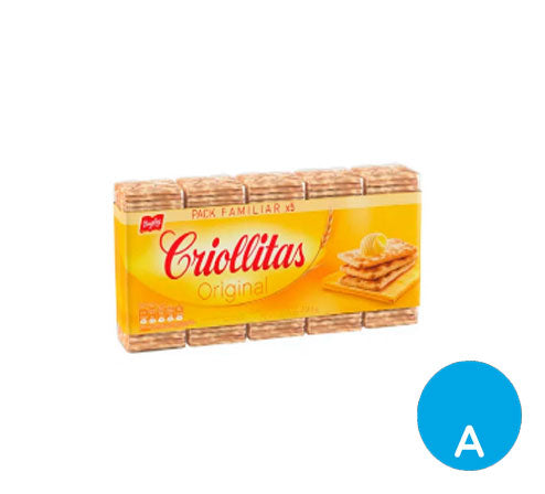 Galletas de agua Criollitas x 499 g